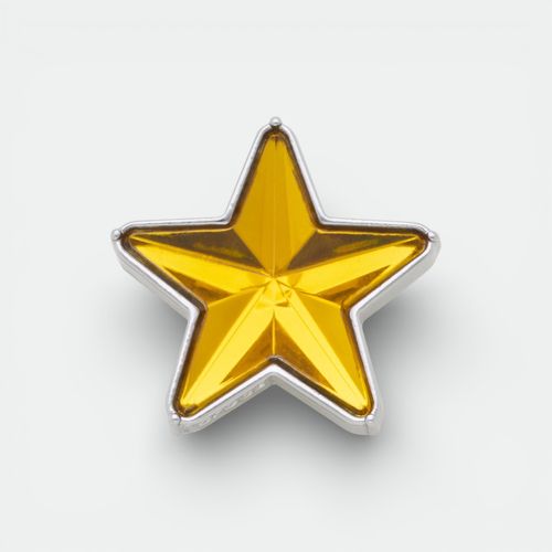 Jibbitz (Varios Modelos) - ORANGE AND SILVER SMT GEM STAR