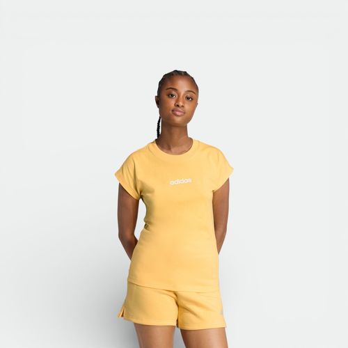 Remera corta de mujer ADIDAS - SEMI ICE TANGERINE WHITE