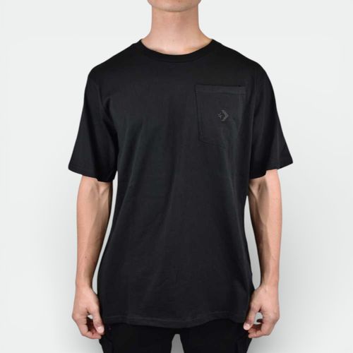 Star chevron pocket tee CONVERSE - BLACK
