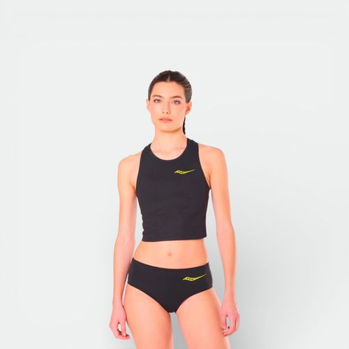 Mosculosa crop top mujer SAUCONY - BLACK