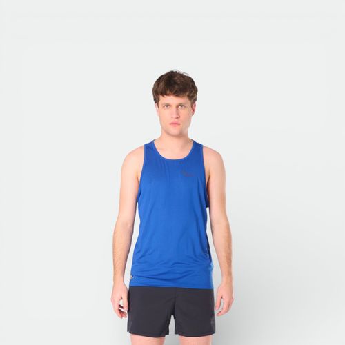 Musculosa Running Saucony Stopwatch Single Hombre - NAVY BLUE