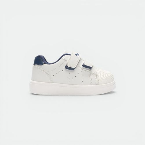 Zapatilla Calima con velcro niños MARCEL - BLANCO AZUL