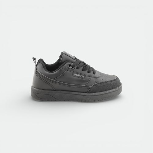 Zapatilla con cordones urbana niños ADDNICE - TOTAL BLACK