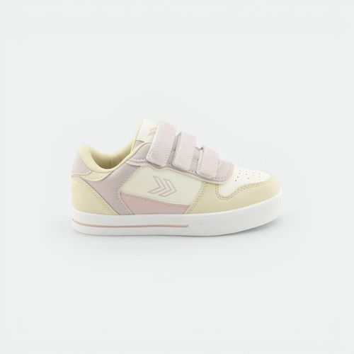 Zapatilla Ronnie con velcro niños ATOMIK - BEIGE