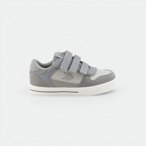 Zapatilla Ronnie con velcro niños ATOMIK - GRIS