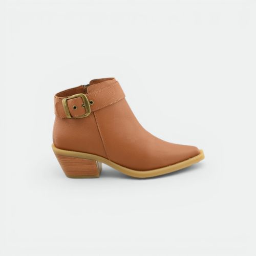 Botineta con hebilla con tacon mujer PREGO - SUELA