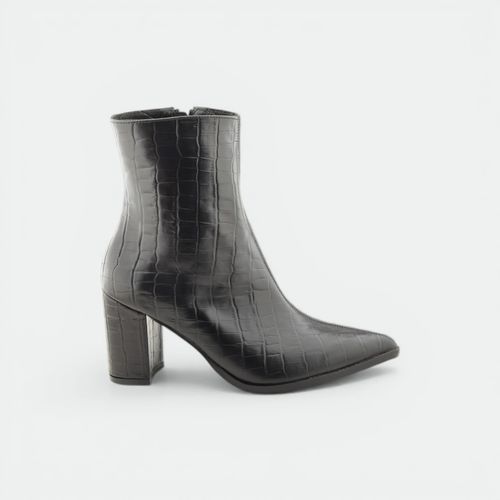 Botineta mujer TOKYO - NEGRO CROCCO