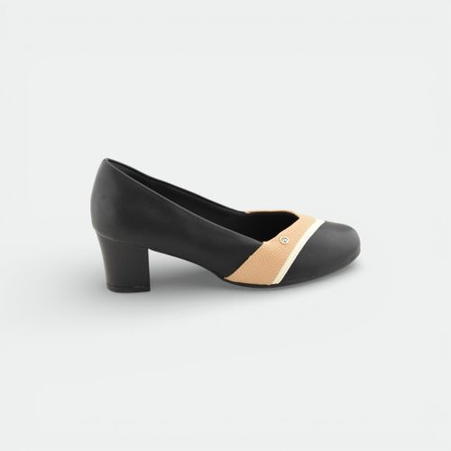 Zapato De Vestir Piccadilly - NEGRO NUDE OFF WHITE