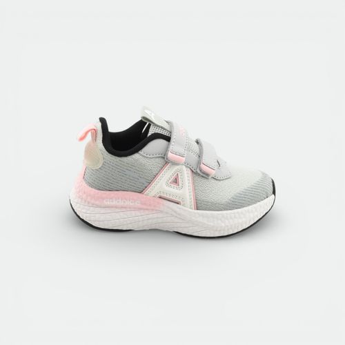 Zapatilla con velcro niños ADDNICE - GRIS ROSA