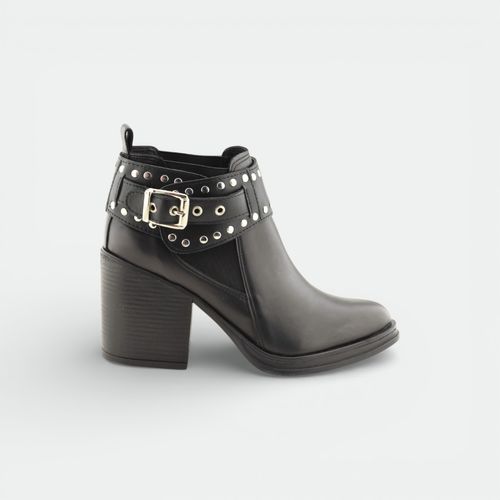 Botineta Rufina con tachas mujer PREGO - NEGRO