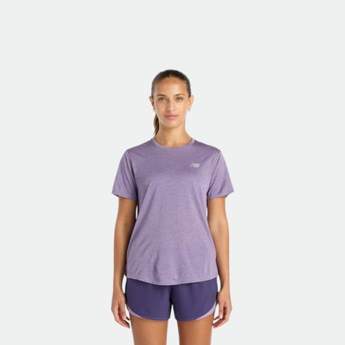 Remera Deportiva New Balance Athletics T Shirt - LILAC GREY DARK