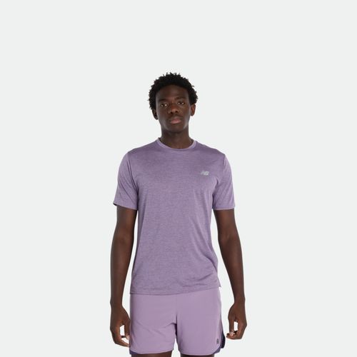 Remera Deportiva New Balance Athletics T Shirt - LILAC GRAY