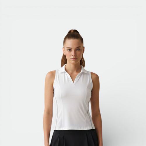Mosculosa Top Polo tennis mujer FILA - BLANCO BLANCO