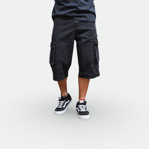Bermuda Jaxon denim walkshort urbano hombre COOLHAAS - NEGRO