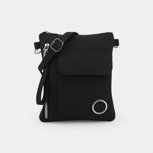 Bandolera con cierre chica mujer ADIDAS - NEGRO