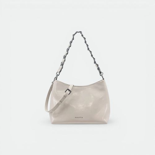 Cartera 1 tira con cadena mujer AMAYRA - GRIS