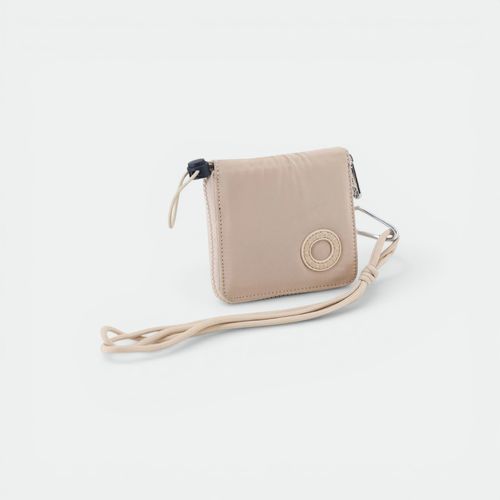Billetera con cierre y manijas mujer AMAYRA - BEIGE