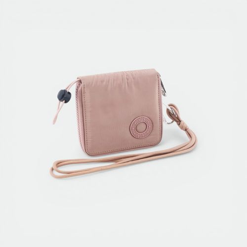 Billetera con cierre y manijas mujer AMAYRA - ROSA