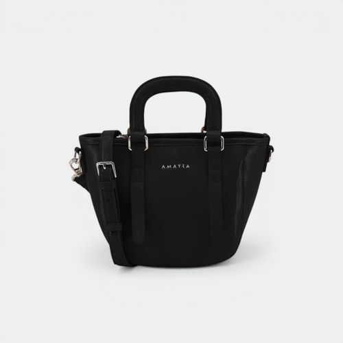 Cartera Balde con manijas mujer AMAYRA - NEGRO