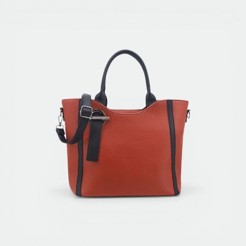 Cartera con manija y tiras mujer AMAYRA - TERRACOTA