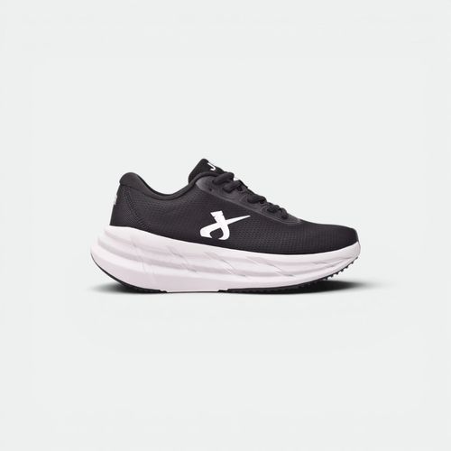 Zapatilla basica mujer JAGUAR - NEGRO BLANCO