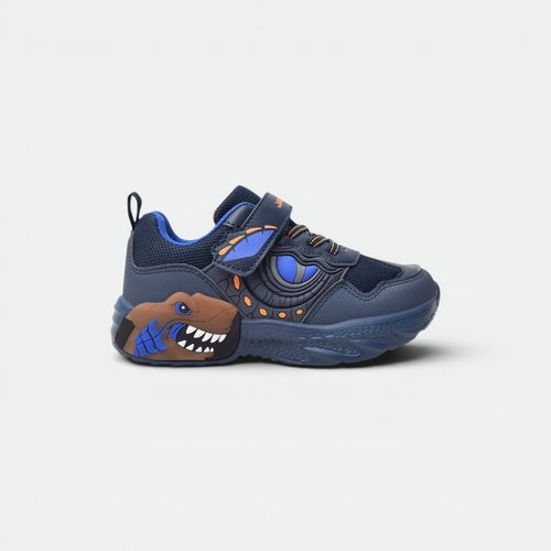 Zapatilla Dino con velcro niños JAGUAR - AZUL