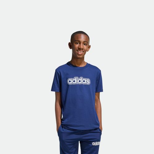 Remera Essentials niños ADIDAS - DARK BLUE WHITE