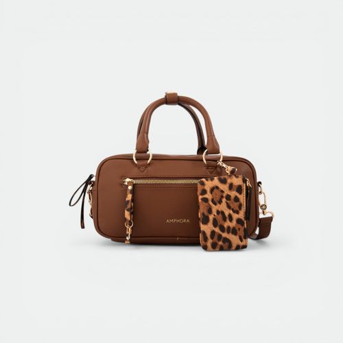 Cartera Baul Carlota mujer AMPHORA - CAFE