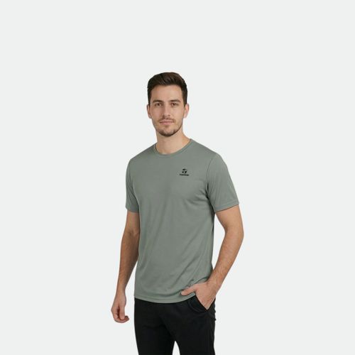 Remera básica de entrenamiento hombre TOPPER - VERDE DRIED