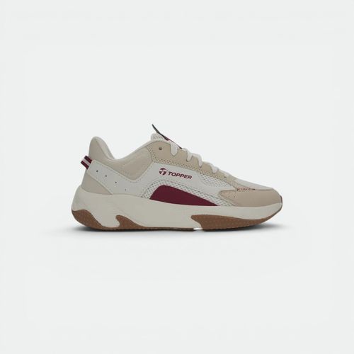 Zapatilla Topper Urbana Bangle - BEIGE TOFU ROJO EARTH