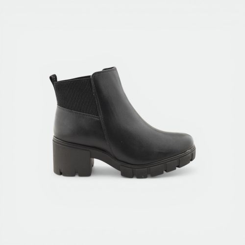 Bota con elastico mujer VIA MARTE - NEGRO