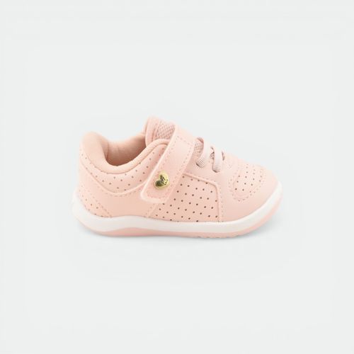 Zapatilla con velcro niños KIDY - NUDE