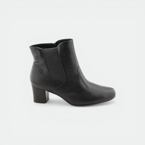 Bota con cierre y taco mujer PICCADILLY - NEGRO