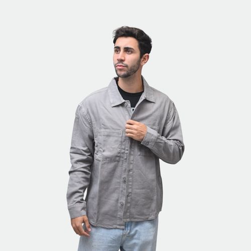 Camisaco urbano hombre NOBRAND - GRIS CLARO