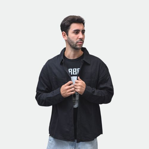 Camisaco urbano hombre NOBRAND - NEGRO