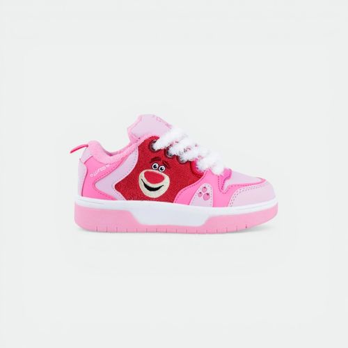 Zapatilla Lotso urbano niños FOOTY - BLANCO ROSA ROJO