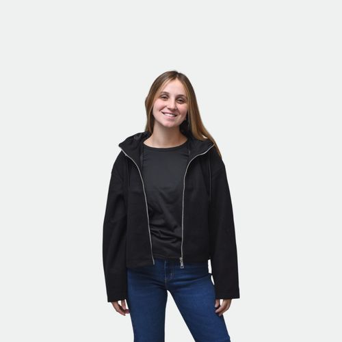 Campera Coat urbano mujer NOBRAND - NEGRO