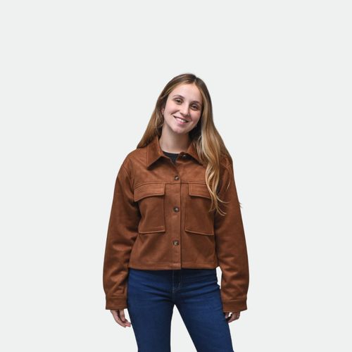 Jacket Suede urbano mujer NOBRAND - MARRON CLARO