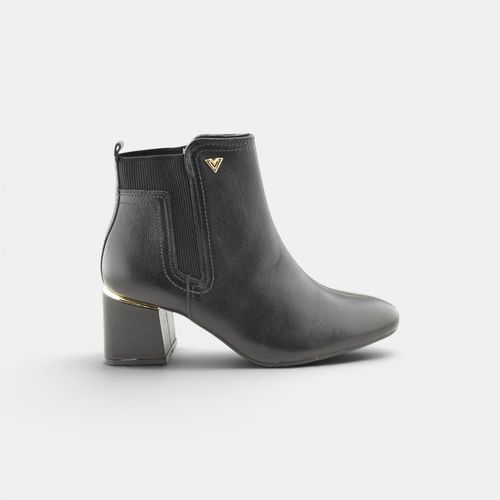Bota con elastico y taco mujer VIA MARTE - NEGRO