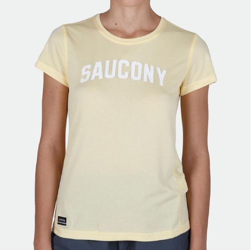 Remera Saucony Deportiva Stopwatch Graphic - PALE YELLOW
