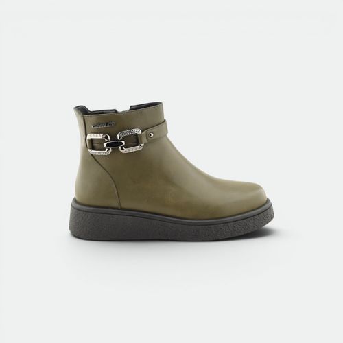 Bota con hebilla urbano mujer CHOCOLATE - MUSGO