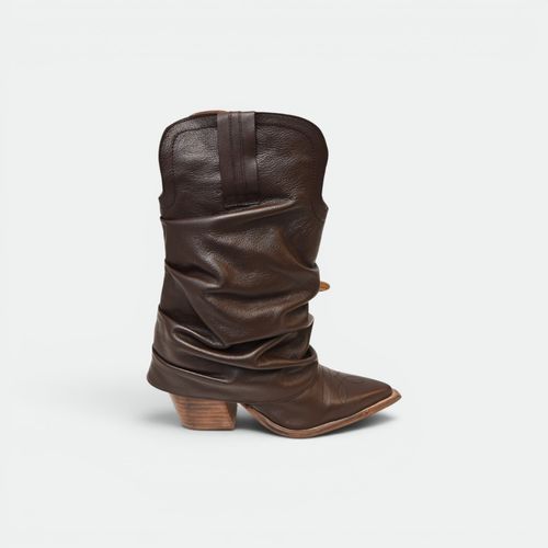Bota texana arruchada mujer TOKYO - CHOCOLATE