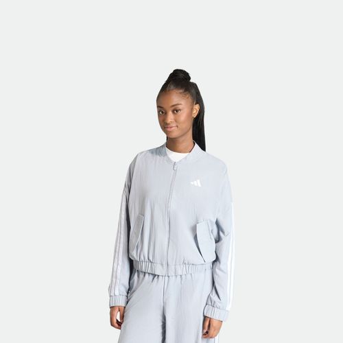 Campera Bomber mujer ADIDAS - HALO SILVER WHITE