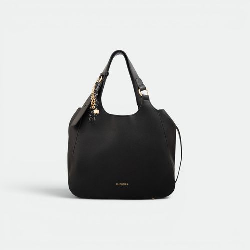 Cartera Margot 2 tiras y llavero Mujer AMPHORA - NEGRO