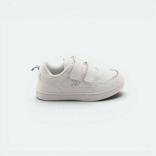 Zapatilla con velcro de niños ATOMIK - BLANCO LILA