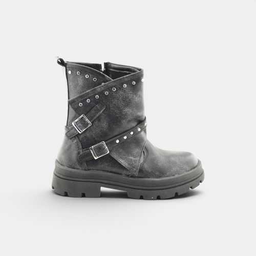 Bota Spax Con Hebilla Mujer ROCIO BS AS - NEGRO