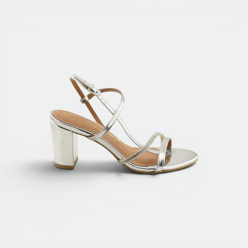 Sandalias Con Tiras y Strass Mujer VIZZANO - PLATA BLANCO