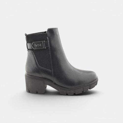 Bota Con Elastico Urbano Mujer VIA MARTE - NEGRO