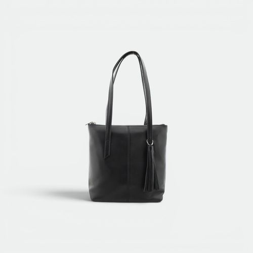 Cartera 2 Tiras Con Llavero Mujer MBS - NEGRO