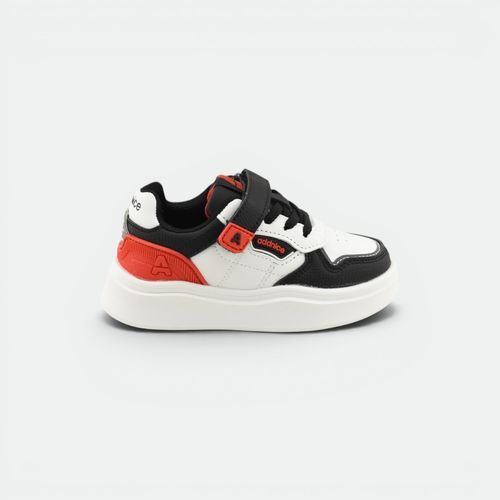 Zapatilla Con Velcro Niños ADDNICE - NEGRO ROJO